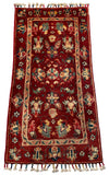 26273-Chobi Ziegler Hand-Knotted/Handmade Afghan Rug/Carpet Modern Authentic/Size: 3'2" x 1'7"/97cm x 48cm