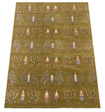 24880- Chobi Ziegler Hand-knotted/Handmade Indian Rug/Carpet Traditional Authentic/Size: 10'1" x 7'11"/307cm x 241cm