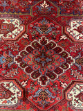 24970-Heriz Hand-Knotted/Handmade Persian Rug/Carpet Traditional/Authentic/ Size/: 10'11" x 7'10"/333cm x 239cm