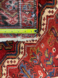 24970-Heriz Hand-Knotted/Handmade Persian Rug/Carpet Traditional/Authentic/ Size/: 10'11" x 7'10"/333cm x 239cm