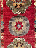 26477-Chobi Ziegler Hand-Knotted/Handmade Afghan Rug/Carpet Modern Authentic/Size: 3'3" x 1'6"