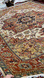27842- Royal Heriz Hand-Knotted/Handmade Indian Rug/Carpet Traditional/Authentic/Size: 9'10" x 7'11"/300cmx 241cm