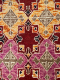 26158-Chobi Ziegler Hand-Knotted/Handmade Afghan Rug/Carpet Modern Authentic/Size: 3'2" x 1'6"