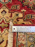 27845- Royal Heriz Hand-Knotted/Handmade Indian Rug/Carpet Traditional/Authentic/Size:  9'11" x 8'1"/302cmx 246cm