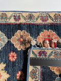 26269-Chobi Ziegler Hand-Knotted/Handmade Afghan Rug/Carpet Modern Authentic/Size: 3'4" x 1'6"