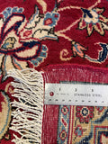 27837-Sarough Hand-Knotted/Handmade Persian Rug/Carpet Traditional Authentic/ Size: 10'3"x 7'3"/312cm x 221cm