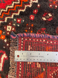 27862- Shiraz Persian Hand-knotted/Authentic/Traditional Nomadic/Tribal / Size: 8'8" x 5'10"/264cm x 178cm