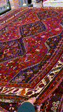 27858- Shiraz Persian Hand-knotted/Authentic/Traditional Nomadic/Tribal / Size: 8'10" x 5'10"/269cm x 178cm