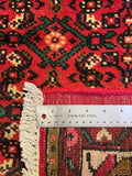 27855-Hamadan Hand-Knotted/Handmade Persian Rug/Carpet Tribal/Nomadic Authentic/ Size: 9'6" x 6'8"/290cm x 203cm
