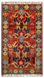 26257-Chobi Ziegler Hand-Knotted/Handmade Afghan Rug/Carpet Modern Authentic/Size: 3'2" x 1'8"