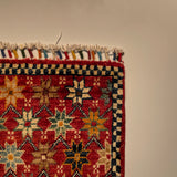26259-Chobi Ziegler Hand-Knotted/Handmade Afghan Rug/Carpet Modern Authentic/Size: 3'3" x 1'8"