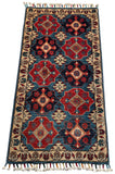 26265-Chobi Ziegler Hand-Knotted/Handmade Afghan Rug/Carpet Modern Authentic/Size: 3'2" x 1'7"