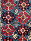 26265-Chobi Ziegler Hand-Knotted/Handmade Afghan Rug/Carpet Modern Authentic/Size: 3'2" x 1'7"