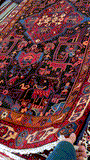 27873-Hamadan Hand-Knotted/Handmade Persian Rug/Carpet Tribal/Nomadic Authentic/ Size: &nbsp;9'3" x 4'9"/282cm x 145cm