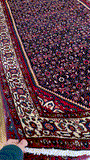27868-Hamadan Hand-Knotted/Handmade Persian Rug/Carpet Tribal/Nomadic Authentic/ Size: 9'9" x 5'1"/297cm x 155cm