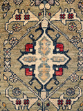 26261-Chobi Ziegler Hand-Knotted/Handmade Afghan Rug/Carpet Modern Authentic/Size: 3'3" x 1'6"
