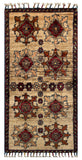 26474-Chobi Ziegler Hand-Knotted/Handmade Afghan Rug/Carpet Modern Authentic/Size: 3'2" x 1'5"