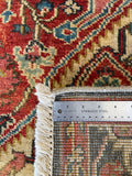27885- Royal Heriz Hand-Knotted/Handmade Indian Rug/Carpet Traditional/Authentic/Size: 6'2" x 4'0"/188cmx 122cm