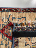 26474-Chobi Ziegler Hand-Knotted/Handmade Afghan Rug/Carpet Modern Authentic/Size: 3'2" x 1'5"