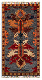 26255-Chobi Ziegler Hand-Knotted/Handmade Afghan Rug/Carpet Modern Authentic/Size: 3'4" x 1'7"