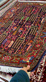 27891-Bidjar Hand-Knotted/Handmade Persian Rug/Carpet Traditional/ Authentic/ Size: 4'11"x 3'4"/150cm x 102cm