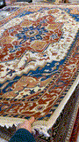 27869- Royal Heriz Hand-Knotted/Handmade Indian Rug/Carpet Traditional/Authentic/Size: 8'6" x 5'6"/259cmx 168cm