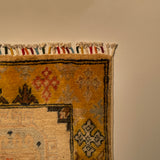 26264-Chobi Ziegler Hand-Knotted/Handmade Afghan Rug/Carpet Modern Authentic/Size: 3'4" x 1'8"