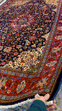 27861-Sarough Hand-Knotted/Handmade Persian Rug/Carpet Traditional Authentic/ Size: 7'3"x 4'9"/221cm x 145cm