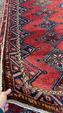 27878-Hamadan Hand-Knotted/Handmade Persian Rug/Carpet Tribal/Nomadic Authentic/ Size: 9'9" x 3'10"/297cm x 117cm