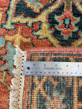 27871- Royal Heriz Hand-Knotted/Handmade Indian Rug/Carpet Traditional/Authentic/Size: 12'2" x 3'1"/371cmx 94cm