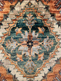 26160-Chobi Ziegler Hand-Knotted/Handmade Afghan Rug/Carpet Modern Authentic/Size: 3'3" x 1'6"