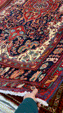 27880-Hamadan Hand-Knotted/Handmade Persian Rug/Carpet Tribal/Nomadic Authentic/ Size: 9'9" x 5'3"/297cm x 108cm