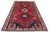 27860- Shiraz Persian Hand-knotted/Authentic/Traditional Nomadic/Tribal / Size: 8'4" x 5'3"/254cm x 160cm
