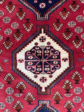 27860- Shiraz Persian Hand-knotted/Authentic/Traditional Nomadic/Tribal / Size: 8'4" x 5'3"/254cm x 160cm