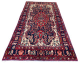 27880-Hamadan Hand-Knotted/Handmade Persian Rug/Carpet Tribal/Nomadic Authentic/ Size: 9'9" x 5'3"/297cm x 108cm