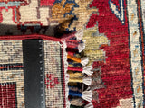 26281-Chobi Ziegler Hand-Knotted/Handmade Afghan Rug/Carpet Modern Authentic/Size: 3'5" x 1'7"