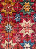 26280-Chobi Ziegler Hand-Knotted/Handmade Afghan Rug/Carpet Modern Authentic/Size: 3'3" x 1'7"