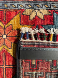 26280-Chobi Ziegler Hand-Knotted/Handmade Afghan Rug/Carpet Modern Authentic/Size: 3'3" x 1'7"