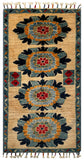 26506-Chobi Ziegler Hand-Knotted/Handmade Afghan Rug/Carpet Modern Authentic/Size: 3'3" x 1'7"