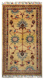 26317-Chobi Ziegler Hand-Knotted/Handmade Afghan Rug/Carpet Modern Authentic/Size: 3'1" x 1'6"