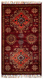 26507-Chobi Ziegler Hand-Knotted/Handmade Afghan Rug/Carpet Modern Authentic/Size: 3'2" x 1'7"