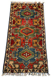 26163-Chobi Ziegler Hand-Knotted/Handmade Afghan Rug/Carpet Modern Authentic/Size: 3'2" x 1'6"