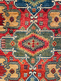 26163-Chobi Ziegler Hand-Knotted/Handmade Afghan Rug/Carpet Modern Authentic/Size: 3'2" x 1'6"