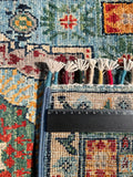 26283-Chobi Ziegler Hand-Knotted/Handmade Afghan Rug/Carpet Modern Authentic/Size: 2'9" x 1'8"/84cm x 51cm