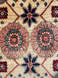 26487-Chobi Ziegler Hand-Knotted/Handmade Afghan Rug/Carpet Modern Authentic/Size: 2'7" x 1'8"