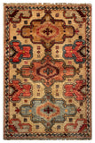 26490-Chobi Ziegler Hand-Knotted/Handmade Afghan Rug/Carpet Modern Authentic/Size: 2'9" x 1'9"