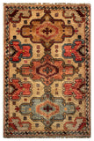 26490-Chobi Ziegler Hand-Knotted/Handmade Afghan Rug/Carpet Modern Authentic/Size: 2'9" x 1'9"