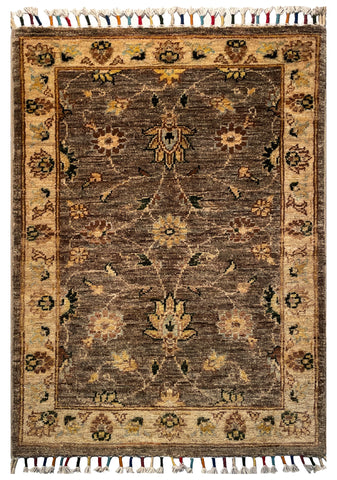 26296-Chobi Ziegler Hand-Knotted/Handmade Afghan Rug/Carpet Modern Authentic/Size: 2'9" x 2'0"
