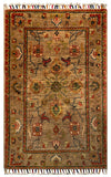 26250-Chobi Ziegler Hand-Knotted/Handmade Afghan Rug/Carpet Modern Authentic/Size: 3'1" x 1'9"