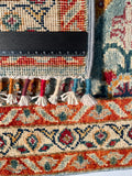 26256-Chobi Ziegler Hand-Knotted/Handmade Afghan Rug/Carpet Modern Authentic/Size: 3'1" x 1'9"